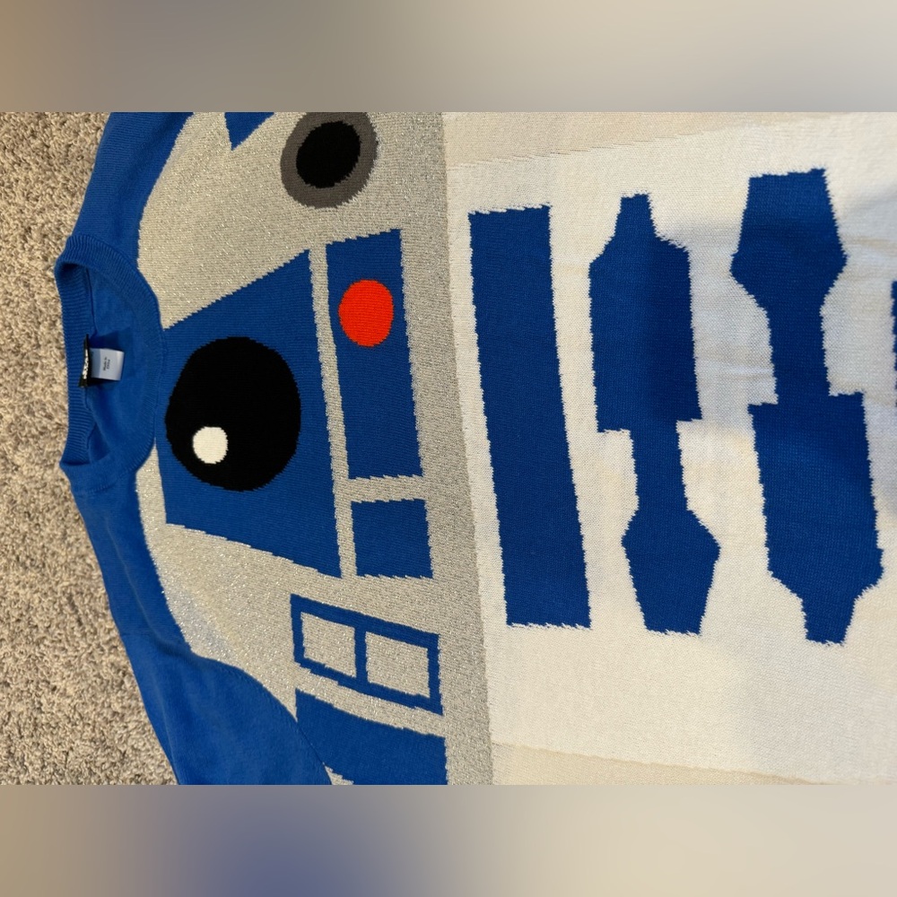 Star Wars R2D2 Pullover Crew Sweater. - Picture 4 of 11
